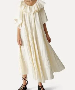 Forte_forte Robe Crinkled -Robes Soldes Boutique forteforte robe crinkled 2