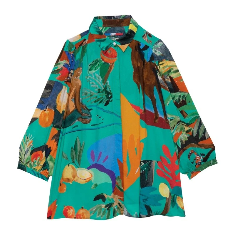 G.KERO Blouse PARAISO VERDE 3 G.KERO Blouse PARAISO VERDE