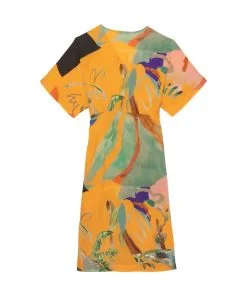 G.KERO Robe DANCING WOOD ORANGE 7 G.KERO Robe DANCING WOOD ORANGE -Robes Soldes Boutique gkero robe dancing wood orange 5