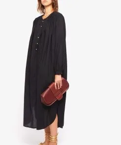 LAURENCE BRAS Robe CIGAR LONG Black -Robes Soldes Boutique laurence bras robe new gigar black 2