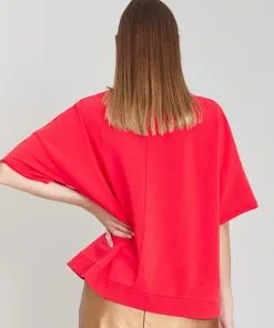 MAEVY Sweat EASY ROUGE -Robes Soldes Boutique maevy sweat easy rouge 2