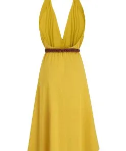 MARE DI LATTE Paréo Malin ALINE MIMOSA -Robes Soldes Boutique mare di latte pareo malin aline 3