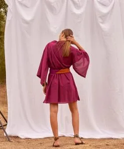 MARE DI LATTE Robe ALABAMA DARK PURPLE 9 MARE DI LATTE Robe ALABAMA DARK PURPLE -Robes Soldes Boutique mare di latte robe alabama dark purple 2