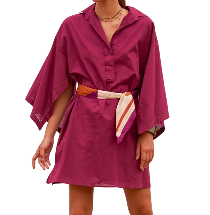 MARE DI LATTE Robe ALABAMA DARK PURPLE 3 MARE DI LATTE Robe ALABAMA DARK PURPLE