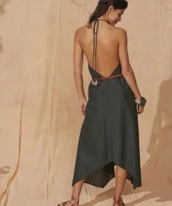 MARE DI LATTE Robe IVINA ARDOISE -Robes Soldes Boutique mare di latte robe ivina ardoise 3