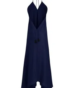 MARE DI LATTE Robe IVINA BLUE PRINT -Robes Soldes Boutique mare di latte robe ivina blue print 3