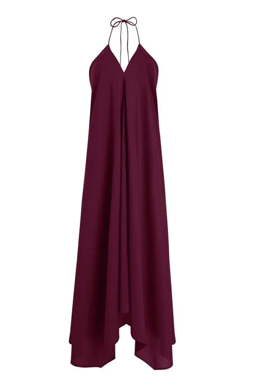 MARE DI LATTE Robe IVINA DARK PURPLE -Robes Soldes Boutique mare di latte robe ivina dark purple