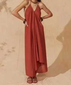 MARE DI LATTE Robe IVINA POTTER CLAY -Robes Soldes Boutique mare di latte robe ivina potter clay 4