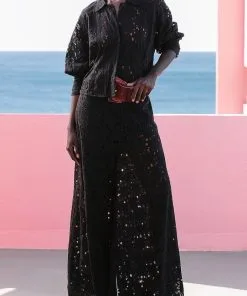 MES DEMOISELLES...PARIS MES DEMOISELLES Pantalon LARSON écru -Robes Soldes Boutique mesdemoiselles paris pantalon larson 1