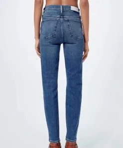 RE/DONE Jeans 90S HIGH RISE ANKLE CROP -Robes Soldes Boutique redone jeans 90s high rise ankle crop 1