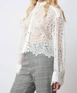 ROSEANNA Chemise CLEO GUIPURE -Robes Soldes Boutique roseanna chemise cleo guipure 1